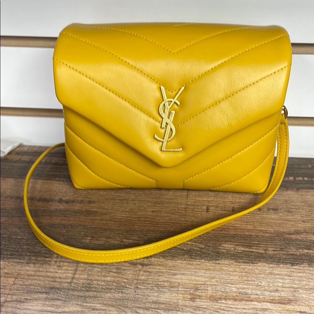 Yves Saint Laurent Yellow Quilted Crossbody Bag